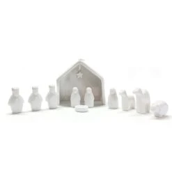 East Of India Porcelain Nativity Set