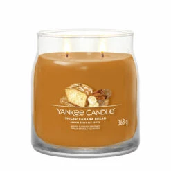 Yankee Candle Spiced Banana Bread Signature Medium Jar Candle -Yanke Home Shop 1630025e spiced banana bread signature medium jar candle 2
