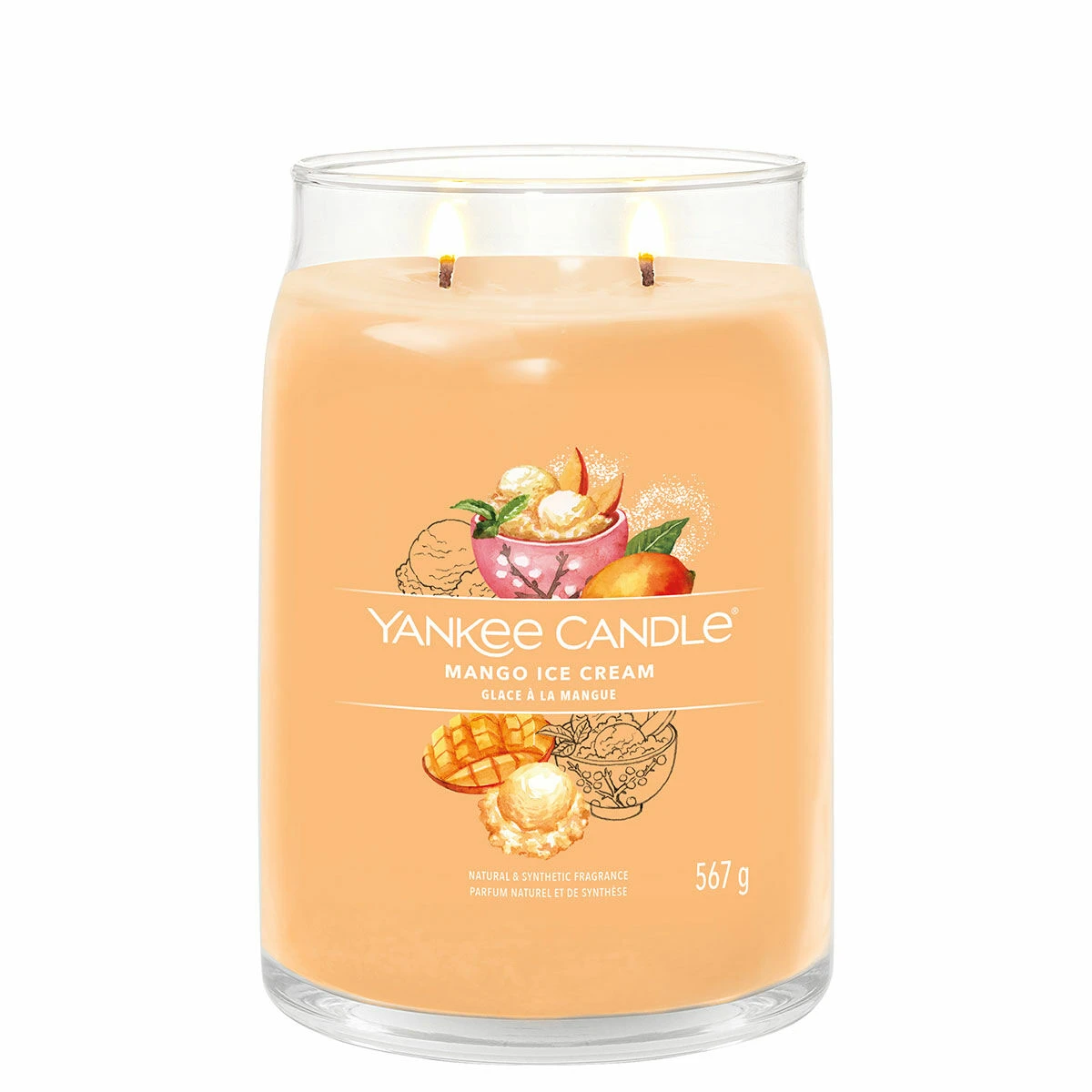 Yankee Candle Mango Ice Cream Signature Large Jar Candle 4 Yankee Candle Mango Ice Cream Signature Large Jar Candle - Image 2