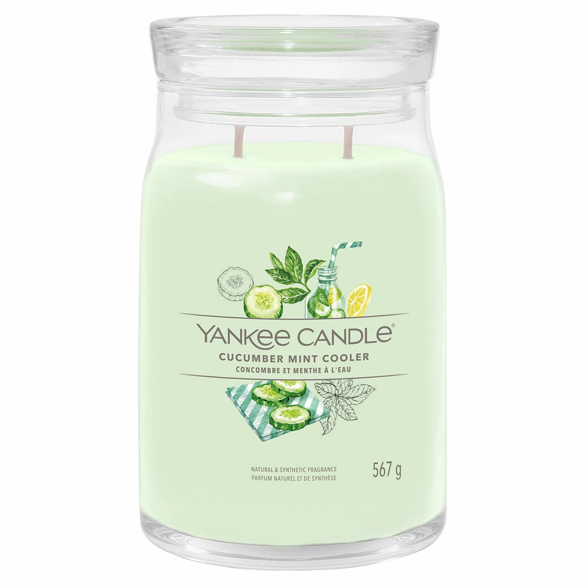 Yankee Candle Cucumber Mint Cooler Signature Large Jar Candle 3 Yankee Candle Cucumber Mint Cooler Signature Large Jar Candle