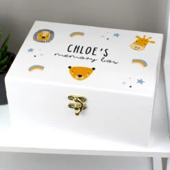 Personalised ‘Zoo’ White Wooden Keepsake Box 9 Personalised ‘Zoo’ White Wooden Keepsake Box -Yanke Home Shop 223700000000 2