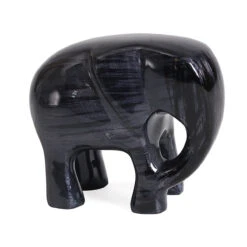Tilnar Art Aluminark Brushed Black Large Elephant