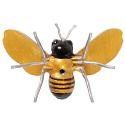 Tilnar Art Aluminark Brushed Small Silver Wing Bee -Yanke Home Shop 36084 wg tilnar art aluminark brushed small silver wing bee 4