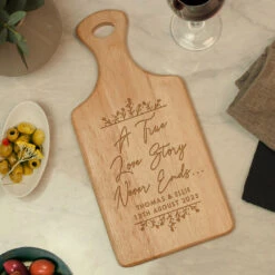Personalised ‘True Love Story’ Wooden Paddle Board -Yanke Home Shop 4004456 1