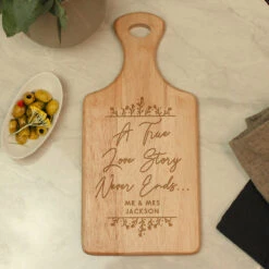 Personalised ‘True Love Story’ Wooden Paddle Board -Yanke Home Shop 4004456 2