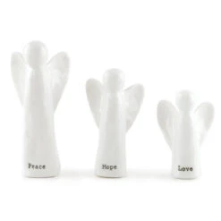 East Of India Christmas Set Of 3 Porcelain Angels -Yanke Home Shop 5817 east of india xmas set of three porcelain angels 1