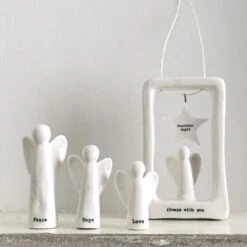 East Of India Christmas Set Of 3 Porcelain Angels -Yanke Home Shop 5817 east of india xmas set of three porcelain angels 4