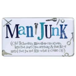 The Bright Side Extra Large Man Junk Tin -Yanke Home Shop bright side bs130 extra large man junk tin 2