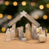 East Of India Natural Little Boxed Nativity Set -Yanke Home Shop east of india 1542 boxed nativity lifestyle 1