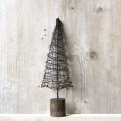 East Of India Rusty Wire Cone Christmas Tree -Yanke Home Shop east of india 7298 rusty wire cone christmas large trees