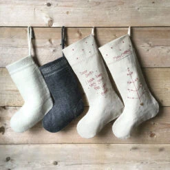 East Of India Christmas Dear Santa Linen Stocking 8 East Of India Christmas Dear Santa Linen Stocking -Yanke Home Shop east of india eoi 3354b christmas dear santa linen stocking 3