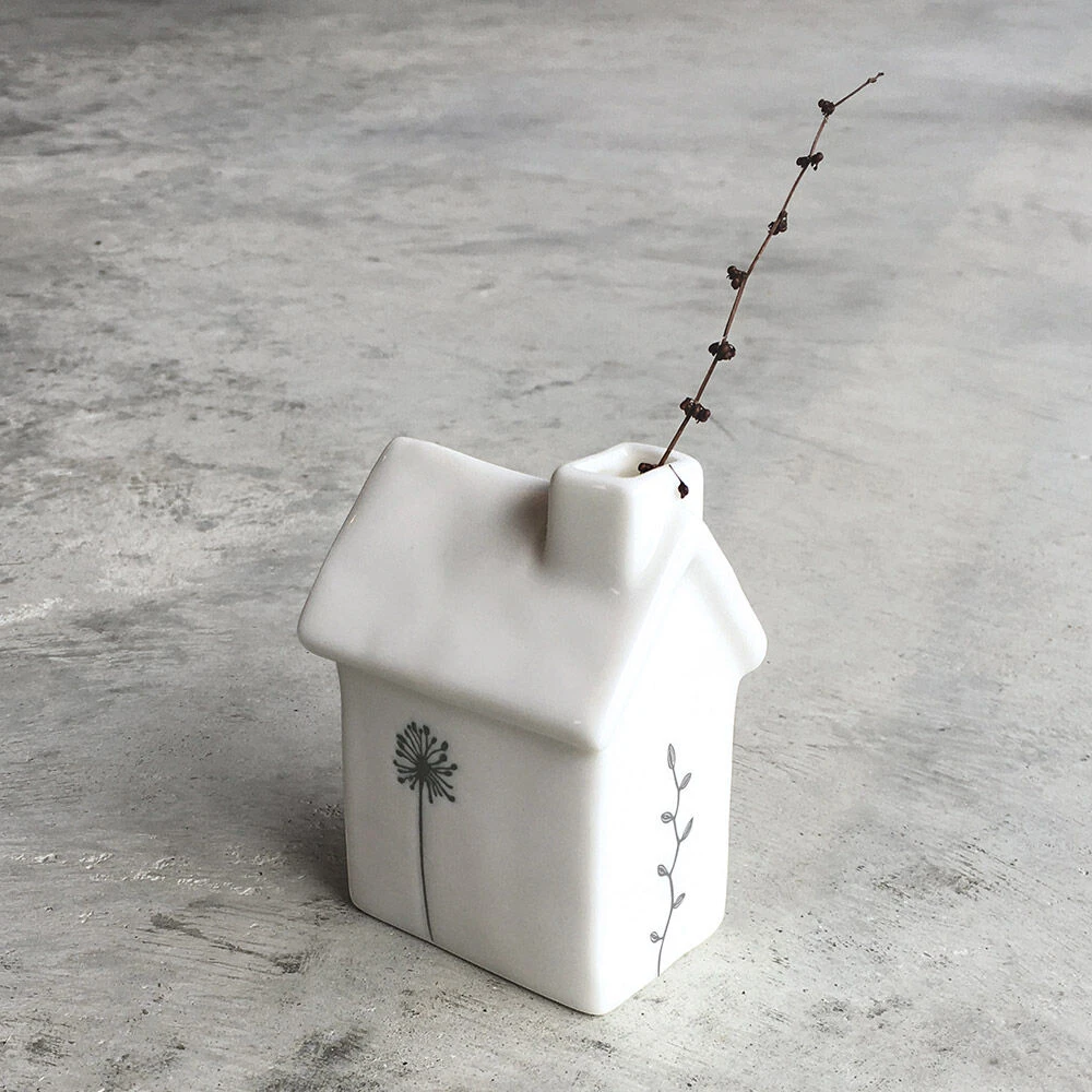 East Of India Small House Flower Vase 5 East Of India Small House Flower Vase - Image 3
