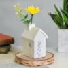 East Of India Small House Flower Vase