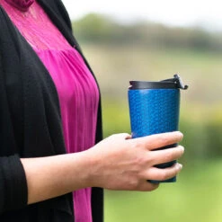 Eco Chic Disrupted Cubes Stainless Steel Travel Coffee Cup 13 Eco Chic Disrupted Cubes Stainless Steel Travel Coffee Cup -Yanke Home Shop eco chic blue stainlesssteel travel cup 1