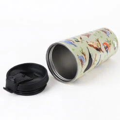 Eco Chic Green Wild Birds Stainless Steel Travel Coffee Cup 11 Eco Chic Green Wild Birds Stainless Steel Travel Coffee Cup -Yanke Home Shop eco chic n02 green wild birds stainless steel travel coffee cup 01b