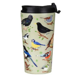 Eco Chic Green Wild Birds Stainless Steel Travel Coffee Cup 14 Eco Chic Green Wild Birds Stainless Steel Travel Coffee Cup -Yanke Home Shop eco chic n02 green wild birds stainless steel travel coffee cup 05