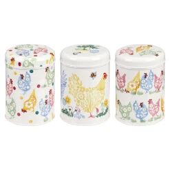 Emma Bridgewater Spring Chicken Set Of Three Round Caddies -Yanke Home Shop elite pdc2900 emma bridgewater spring chicken set of three round caddies 3