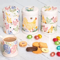 Emma Bridgewater Spring Chicken Set Of Three Round Caddies -Yanke Home Shop elite pdc2900 emma bridgewater spring chicken set of three round caddies lifestyle 1