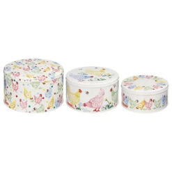 Emma Bridgewater Spring Chicken Set Of Three Round Cake Tins -Yanke Home Shop elite pdc3146 emma bridgewater spring chicken set of three cake tins 3