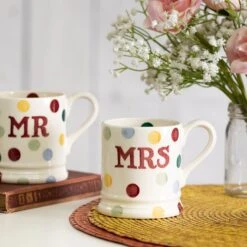 Emma Bridgewater Polka Dot Mr & Mrs Set Of 2 Half Pint Boxed Mugs -Yanke Home Shop emma bridgewater 1pmm010013 polka dot mr and mrs set of 2 half pint mugs lifestyles 1