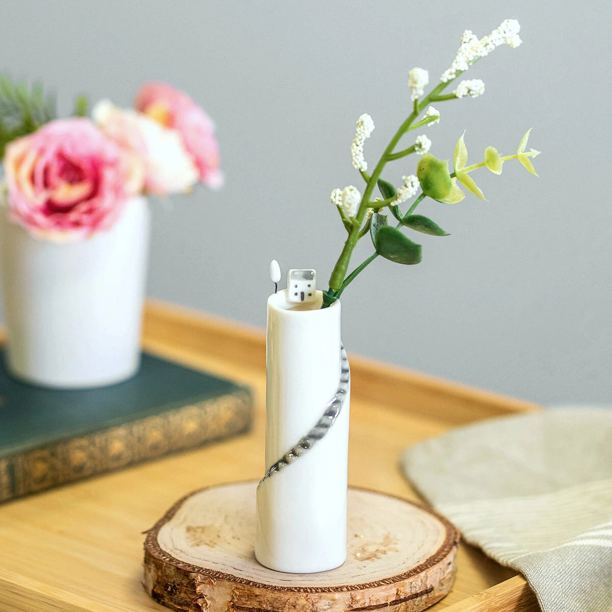 East Of India Cliff House Medium Vase 3 East Of India Cliff House Medium Vase