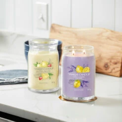 Yankee Candle Iced Berry Lemonade Signature Large Jar Candle -Yanke Home Shop iced berry lem lav signature collection lifestyle 1