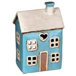 Shudehill Village Pottery Heart House Bright Blue Tealight Holder 10 Shudehill Village Pottery Heart House Bright Blue Tealight Holder -Yanke Home Shop joe davies 310754 shudehill village pottery heart house blue tealight holder 3
