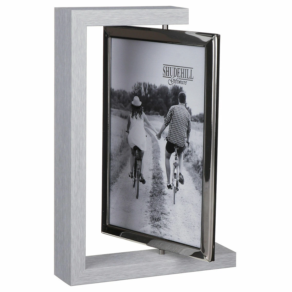 Shudehill Grey Wood Look 5x7 Rotating Portrait Photo Frame 7 Shudehill Grey Wood Look 5x7 Rotating Portrait Photo Frame - Image 5