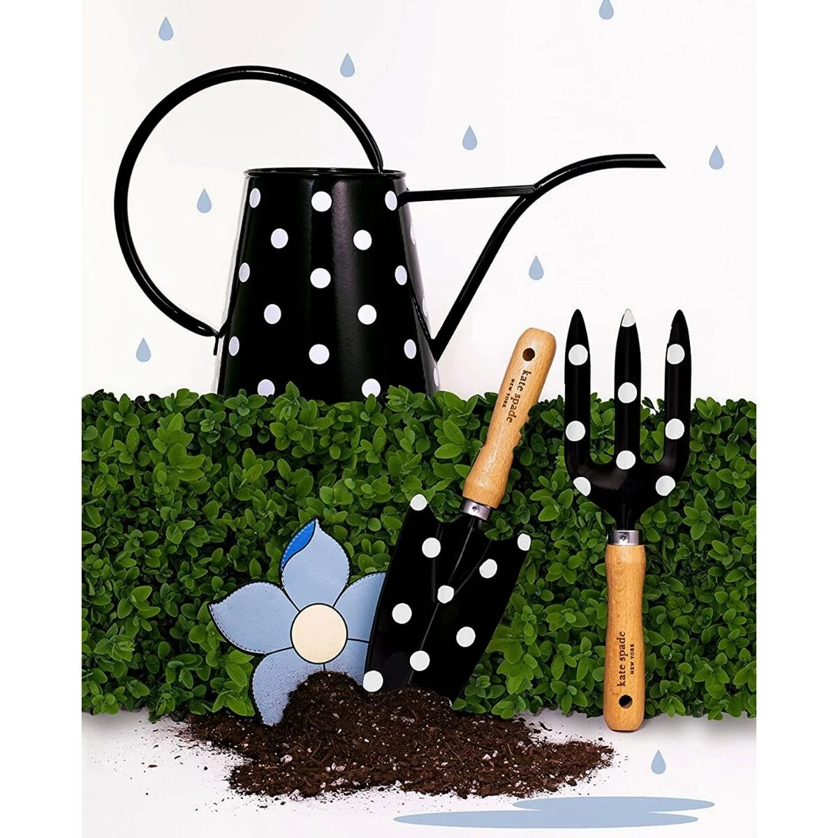 Kate Spade New York Picture Dot Garden Tool Set 6 Kate Spade New York Picture Dot Garden Tool Set - Image 4