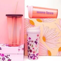 Kate Spade New York Pacific Petals Thermal Mug -Yanke Home Shop kate spade mugs and tumbler lifestyle