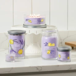 Yankee Candle Lemon Lavender Signature Multi-Wick Tumbler Candle -Yanke Home Shop lemon lavender signature collection lifestyle 1