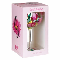 Lynsey Johnstone Hand Painted Pink Tulips Gin Glass -Yanke Home Shop lesser pavey lp49748 lynsey johnstone pink tulips gin glass 3