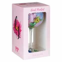 Lynsey Johnstone Hand Painted Alliums & Bees Gin Glass -Yanke Home Shop lesser pavey lp49749 lynsey johnstone alliums bees gin glass 3