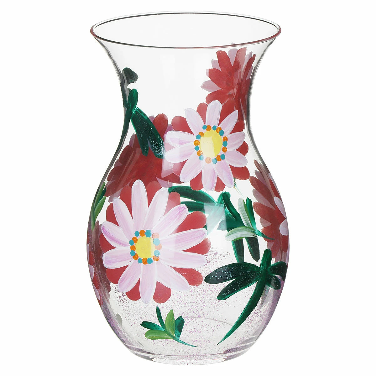 Lynsey Johnstone Hand Painted Daisies & Dragonflies Posy Vase 4 Lynsey Johnstone Hand Painted Daisies & Dragonflies Posy Vase - Image 2