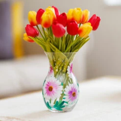 Lynsey Johnstone Hand Painted Cosmos Posy Vase 8 Lynsey Johnstone Hand Painted Cosmos Posy Vase -Yanke Home Shop lesser pavey lp49758 lynsey johnstone cosmos posy vase lifestyle