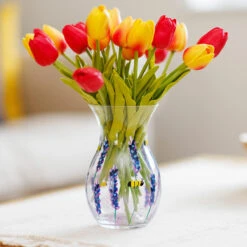 Lynsey Johnstone Hand Painted Bees & Lavender Posy Vase 10 Lynsey Johnstone Hand Painted Bees & Lavender Posy Vase -Yanke Home Shop lesser pavey lp49761 lynsey johnstone bees lavender posy vase lifestyle 1