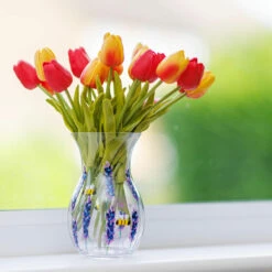 Lynsey Johnstone Hand Painted Bees & Lavender Posy Vase 12 Lynsey Johnstone Hand Painted Bees & Lavender Posy Vase -Yanke Home Shop lesser pavey lp49761 lynsey johnstone bees lavender posy vase lifestyle 3