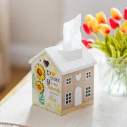 Bee Happy Tissue Box -Yanke Home Shop lesser pavey lp49798 bee happy tissue box lifestyle 3
