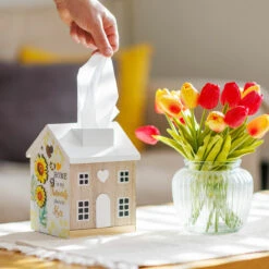 Bee Happy Tissue Box -Yanke Home Shop lesser pavey lp49798 bee happy tissue box lifestyle 4