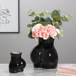 Desire Black Body Derriere Vase 11 Desire Black Body Derriere Vase -Yanke Home Shop lesser and pavey lp48105 black derriere vase lifestyle 2