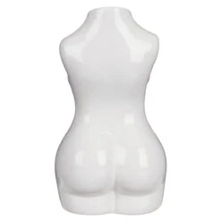Desire White Body Torso Vase -Yanke Home Shop lesser and pavey lp48224 white body torso vase 03