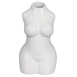 Desire White Body Torso Vase -Yanke Home Shop lesser and pavey lp48224 white body torso vase 04