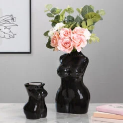 Desire Black Body Torso Vase -Yanke Home Shop lesser and pavey lp48225 black body torso vase lifestyle copy heal 1 1