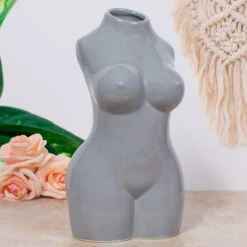 Desire Grey Body Torso Vase -Yanke Home Shop lesser and pavey lp48226 grey body torso vase lifestyle