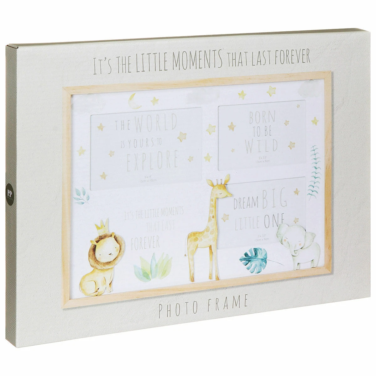 Little Moments Safari Triple Collage Wooden Photo Frame 5 Little Moments Safari Triple Collage Wooden Photo Frame - Image 3