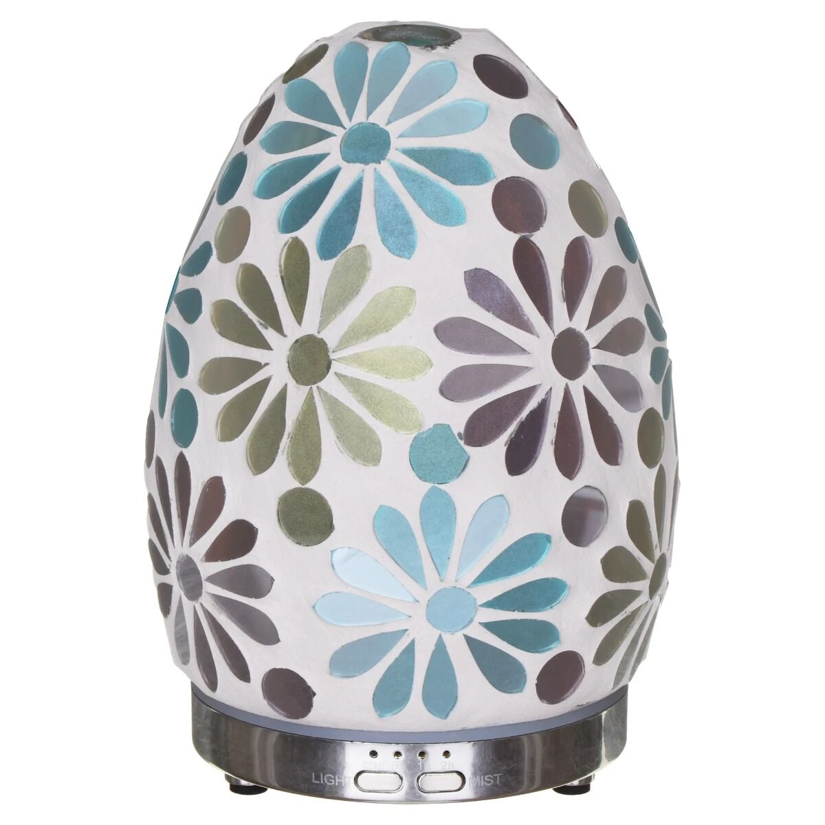 Desire Blue Flower Mosaic Egg Colour Changing Aroma Humidifier 3 Desire Blue Flower Mosaic Egg Colour Changing Aroma Humidifier - Image 2