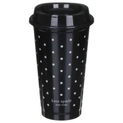 Kate Spade New York Black & White Stripe/Dot Set Of Four Travel Cups -Yanke Home Shop lifeguard press 217049 kate spade travel cup set 6