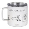 Kate Spade New York Dog Party Stainless Steel Travel Coffee Mug With Handle -Yanke Home Shop lifeguard press 222643 kate spade dog party stainless steel travel coffee mug 1