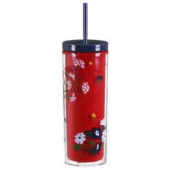 Kate Spade New York Bouquet Toss Acrylic Tumbler With Straw -Yanke Home Shop lifeguard press 223250 kate spade tumbler with straw 3