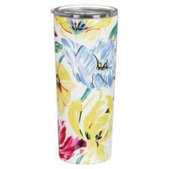 Kate Spade New York Painted Tulips Stainless Steel Tumbler -Yanke Home Shop lifeguard press 235735 kate spade painted tulips tumbler 3